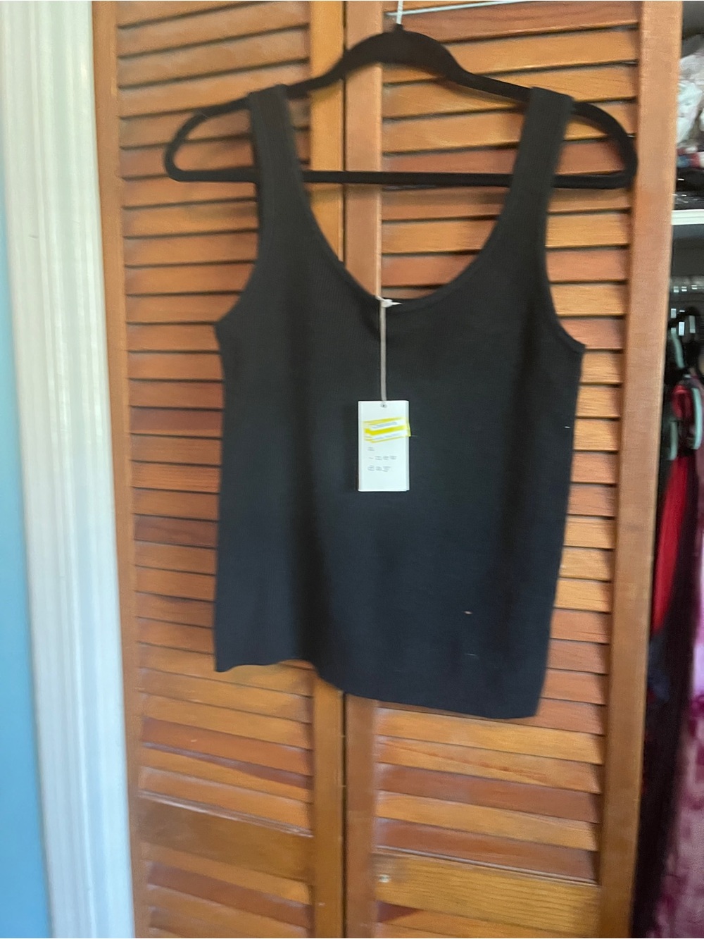 a new day Black Scoop Neck Tank Top